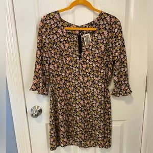 Free People Floral Mini Dress